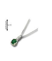 Halskette Gemoro Dame Smeraldi in Weißgold Smeraldo PC081BIA.SM